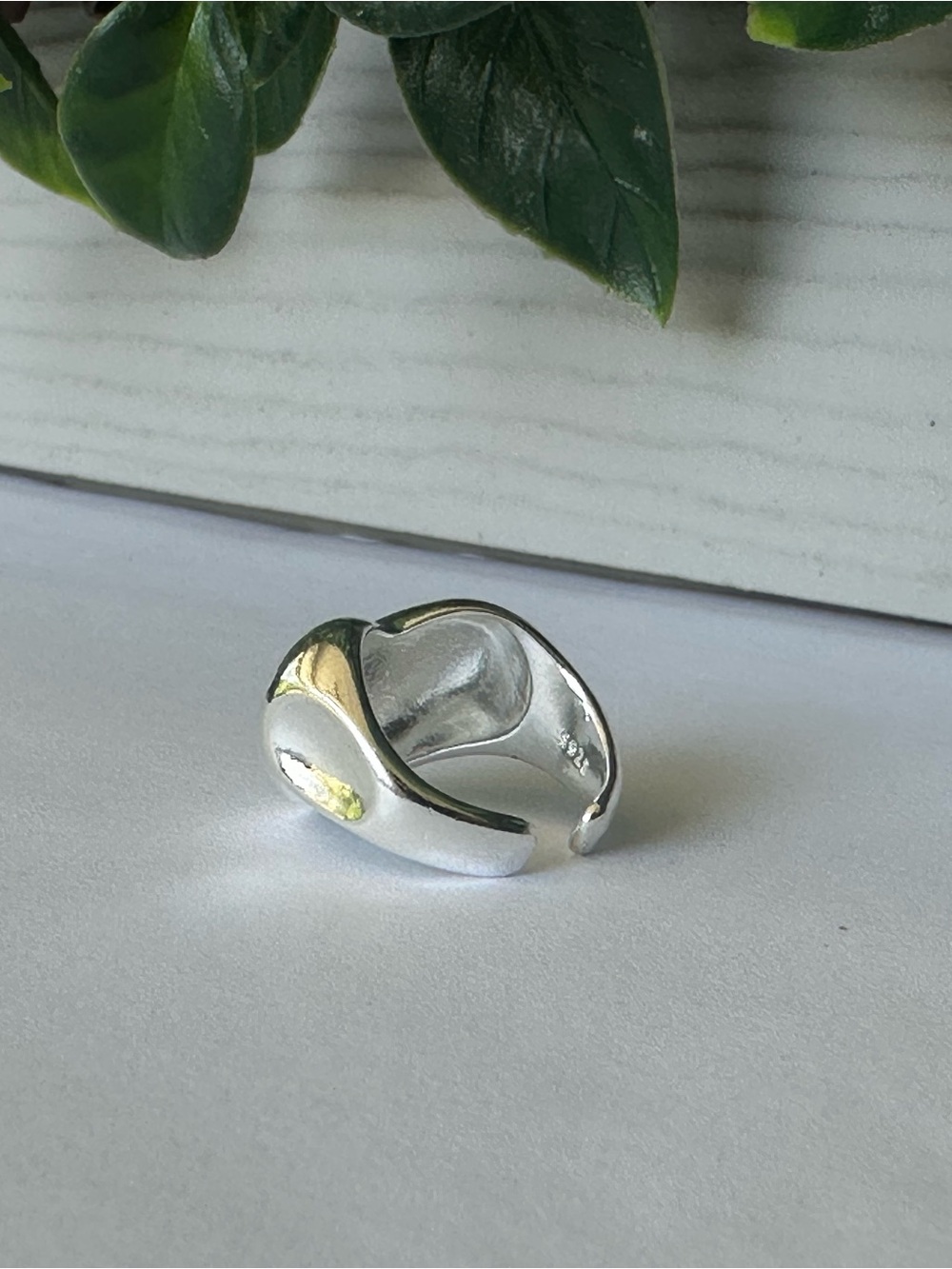 Sterling Silver Heart Bead Charm - Polished Silver - Picture 3 of 5
